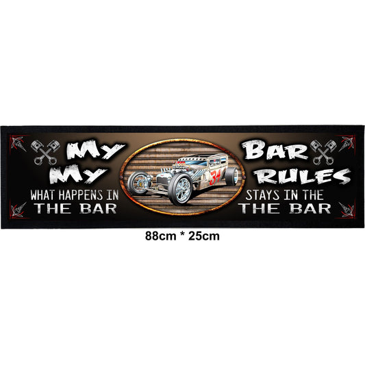 My Bar My Rules Bar Mat