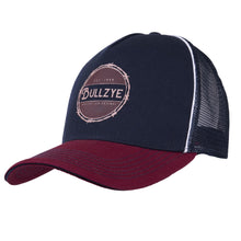 Load image into Gallery viewer, Bullzye Men&#39;s Sid High Profile Cap Navy/Red
