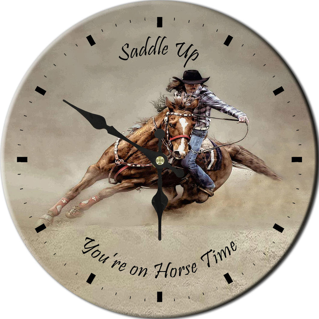 Saddle Up Your Horse Clock