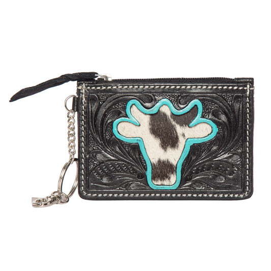 Tooling Leather and Cowhide Key/ Card Case