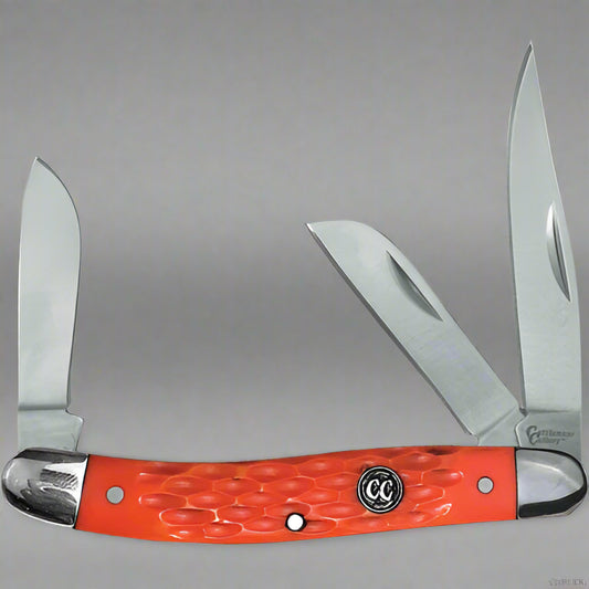 Cattlemen's Cutlery Signature Stockman – Orange – 3.5″ Closed