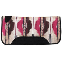 Load image into Gallery viewer, Fort Worth AP Contoured Saddle Pad - 30&quot; x 30&quot; - Chocolate / Pink
