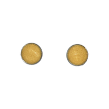 Load image into Gallery viewer, Burnt Yellow Button Earrings
