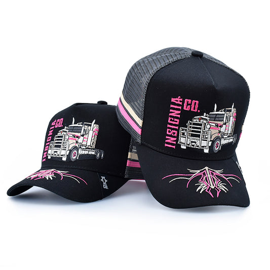 Long Haul Pink – High Profile Trucker Hat