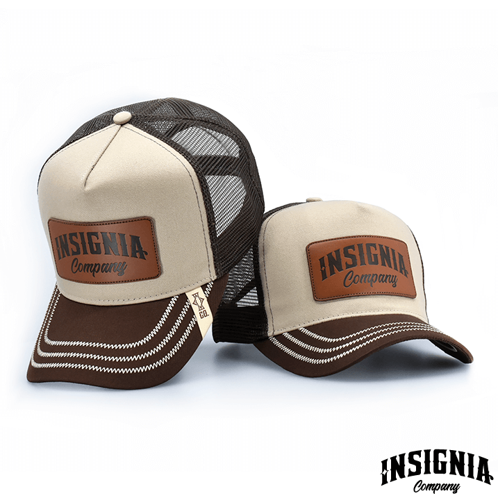 Brown Whiskey River – High Profile Trucker Hat