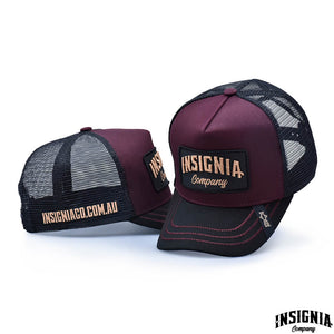 Hustler Maroon – High Profile Trucker Hat