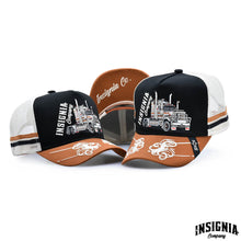 Load image into Gallery viewer, Superliner Brown &amp; Black – High Profile Trucker Hat
