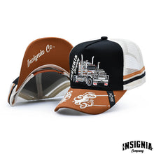 Load image into Gallery viewer, Superliner Brown &amp; Black – High Profile Trucker Hat
