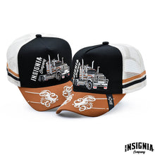 Load image into Gallery viewer, Superliner Brown &amp; Black – High Profile Trucker Hat
