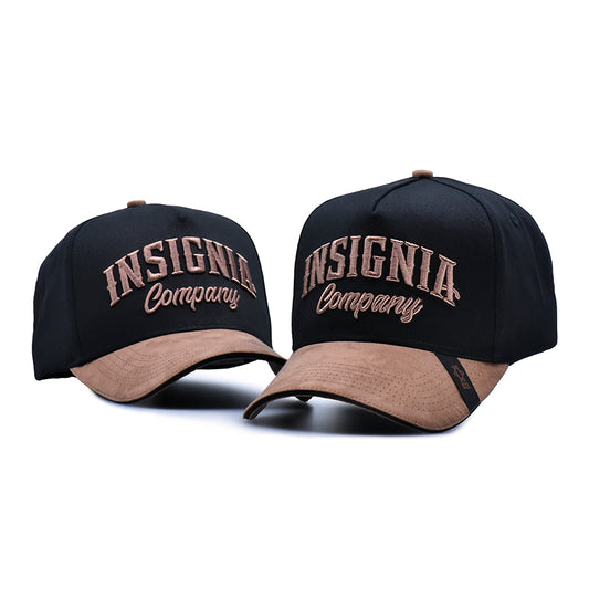 Brown & Black Full Cotton Trucker Hat – Medium Profile