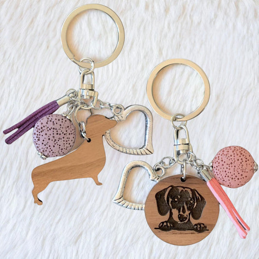 Lava Aroma Dachshund Keyring