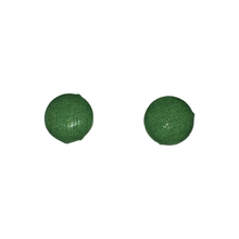 Load image into Gallery viewer, Green Button Earrings
