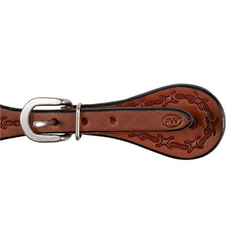 Fort Worth Barbed Wire Series Shaped Spur Straps – Ladies/Child Size