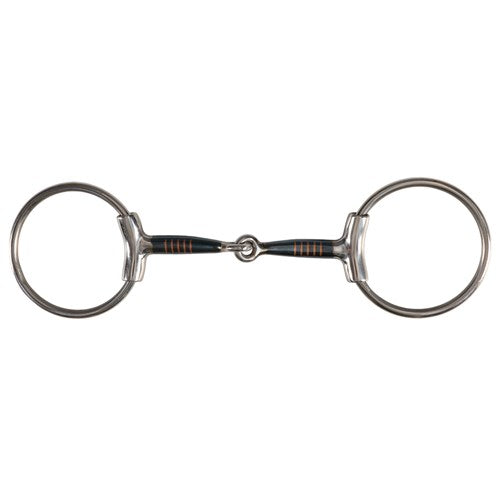 Fort Worth Blue Sweet Iron with Copper Inlays Loose Ring Eggbutt Snaffle