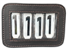 Cavalier Leather 4-Digit Bridle Number Holder – Small 11cm