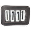 Cavalier Leather 4-digit Bridle Number Holder - Black Large