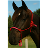 Navaho Knotted Rope Halter – Red & Pink