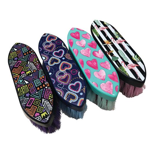 Bright Coloured Dandy Brushes.