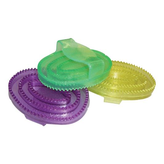 Transparent Curry Comb – Pastel Sparkle