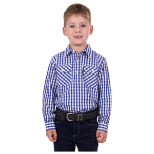 Hard Slog - Kids Denny 1/2 PLKT Long Sleeve Shirt