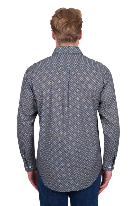 Hard Slog Men’s Tomson Half Placket Long Sleeve Shirt