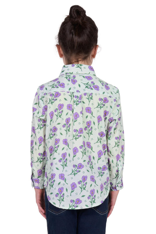 Hard Slog Kid’s Lynn Half Placket Long Sleeve Shirt