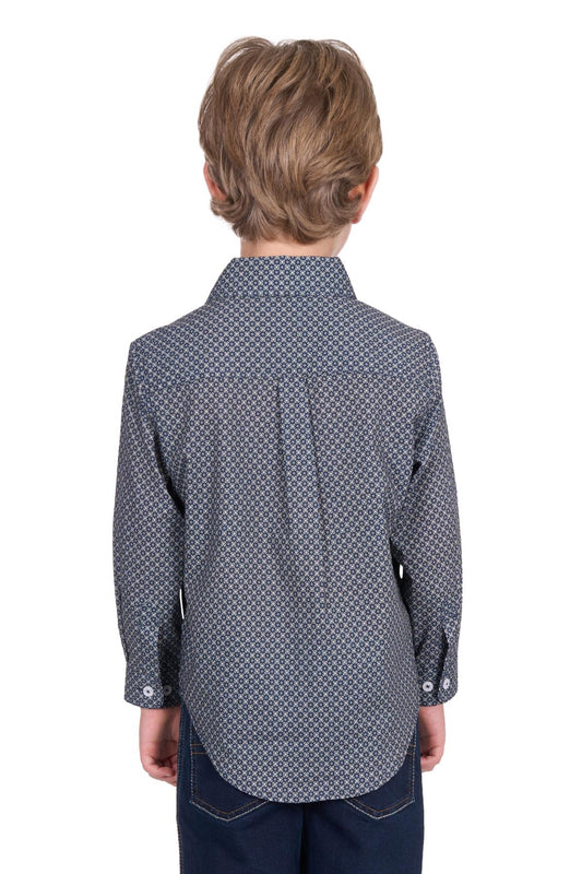 Hard Slog Kid’s Tomson Half Placket Long Sleeve Shirt