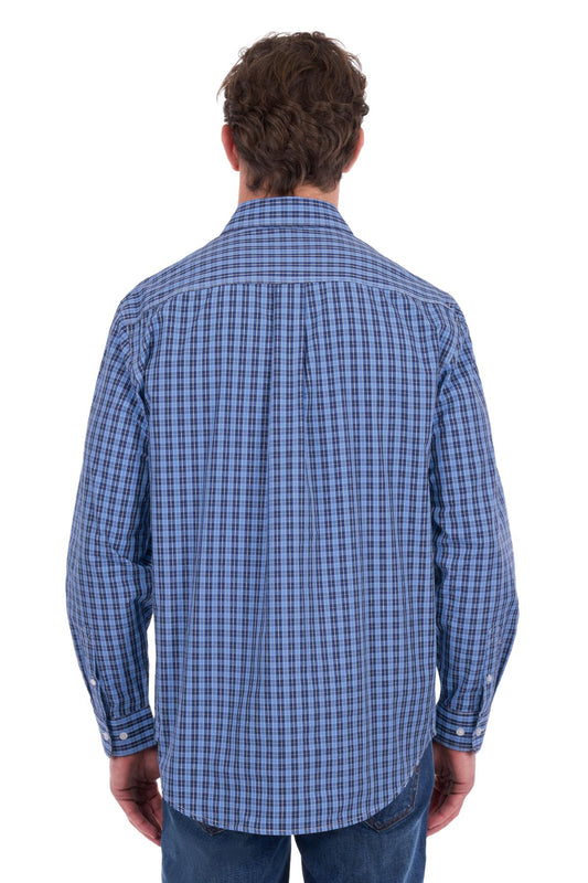 Hard Slog Men’s Wyatt Half Placket Long Sleeve Shirt