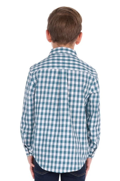 Hard Slog Kid’s River Half Placket Long Sleeve Shirt