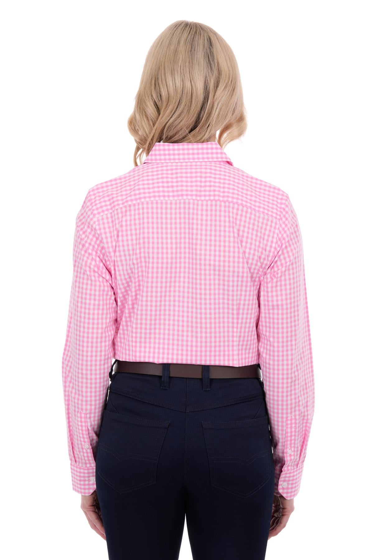 Hard Slog Women’s Taylor Check Long Sleeve Shirt - Pink