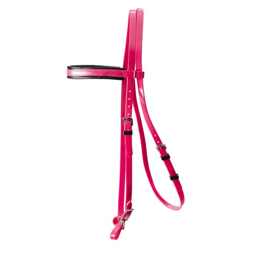 Pink/Black - Horse Sense Y-Line Pony Club Bridle Head