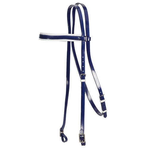 Horse Sense Y-Line Pony Club Bridle Head - Blue / White