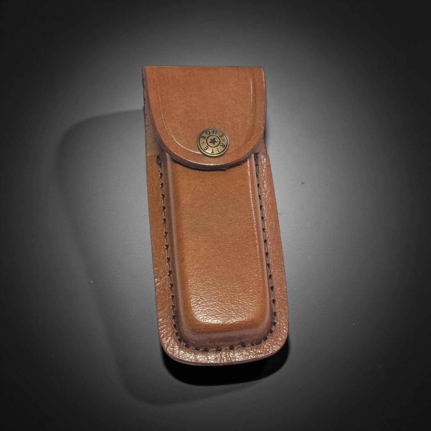 Brown Leather Pouch 5″ Vertical lay