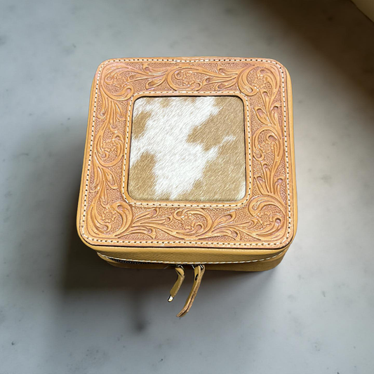 Tooling Cowhide Jewellery Box
