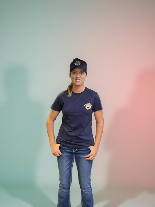 Twisted X Women’s Lin Short Sleeve Tee – Navy