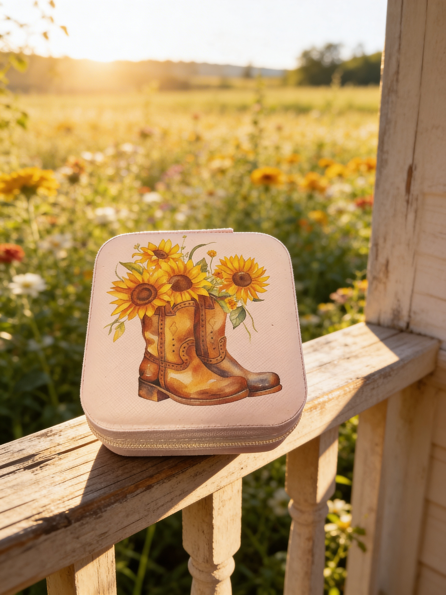 Stylish Pink Travel Jewelry Box