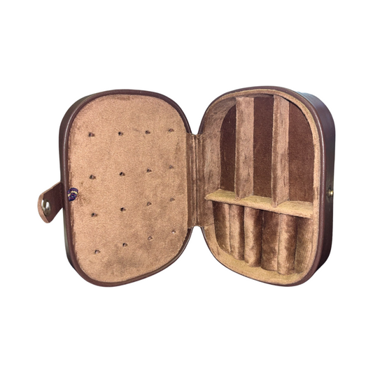 Cowhide Travel Jewellery Box