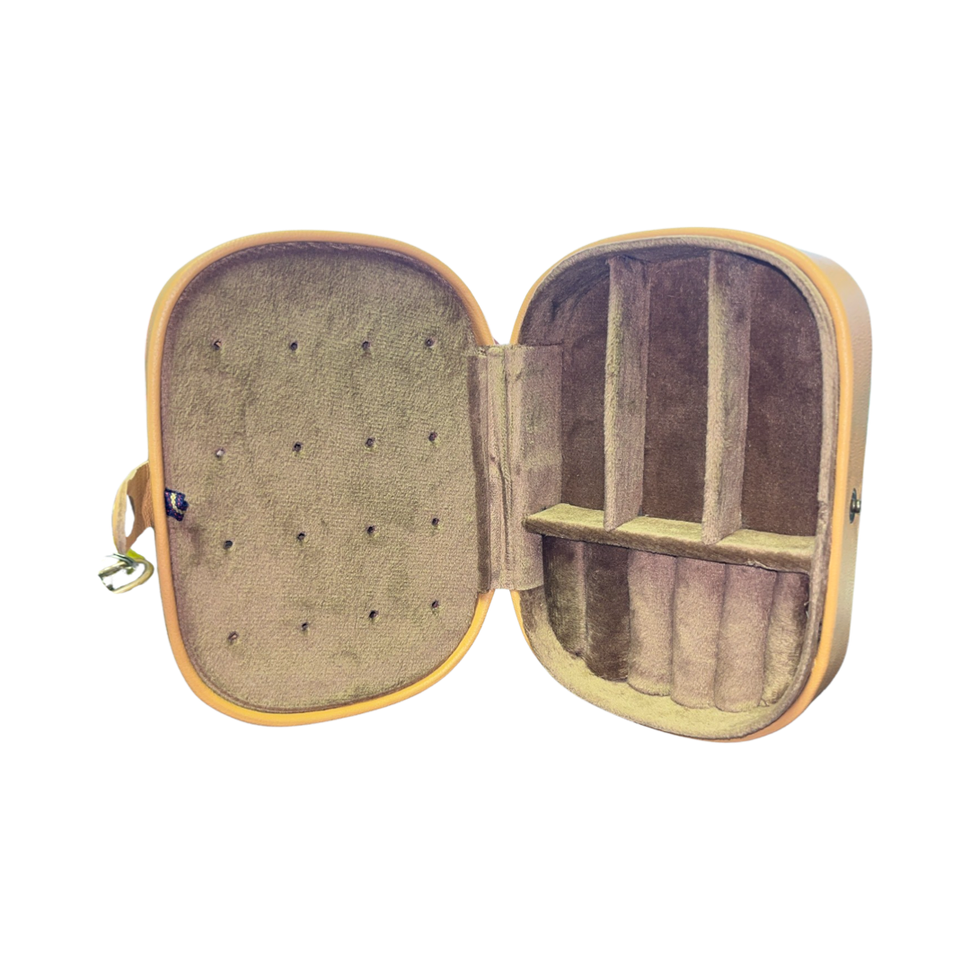 Cowhide Travel Jewellery Box