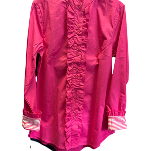 Outback - Pink Ruffled Front Shirt - LS
