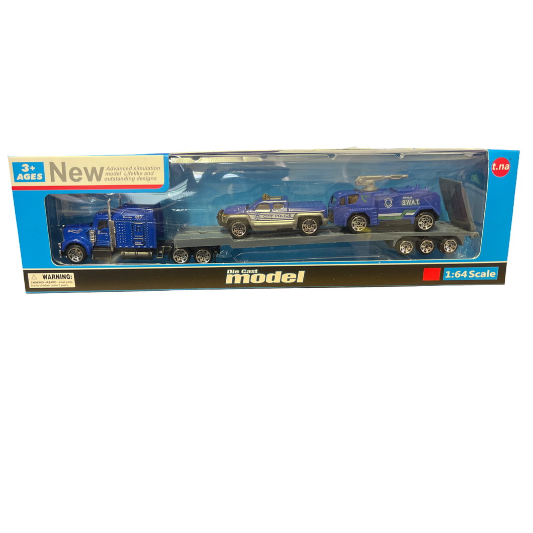 Police Truck and Trailer Set