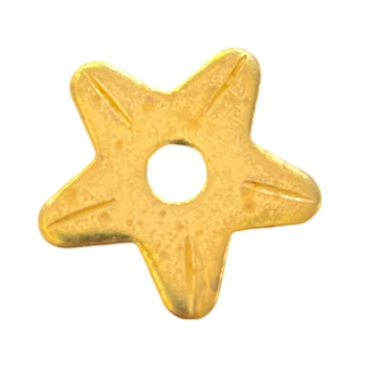 Brass Spur Rowels - 5 Point Rounded Star 1"
