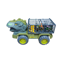 Load image into Gallery viewer, Dinosaur Truck and Dinosaurs
