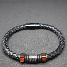 Load image into Gallery viewer, Men&#39;s Plaited Leather Bracelet
