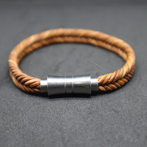 Men's Flat Fish Bone Plaited Bracelet
