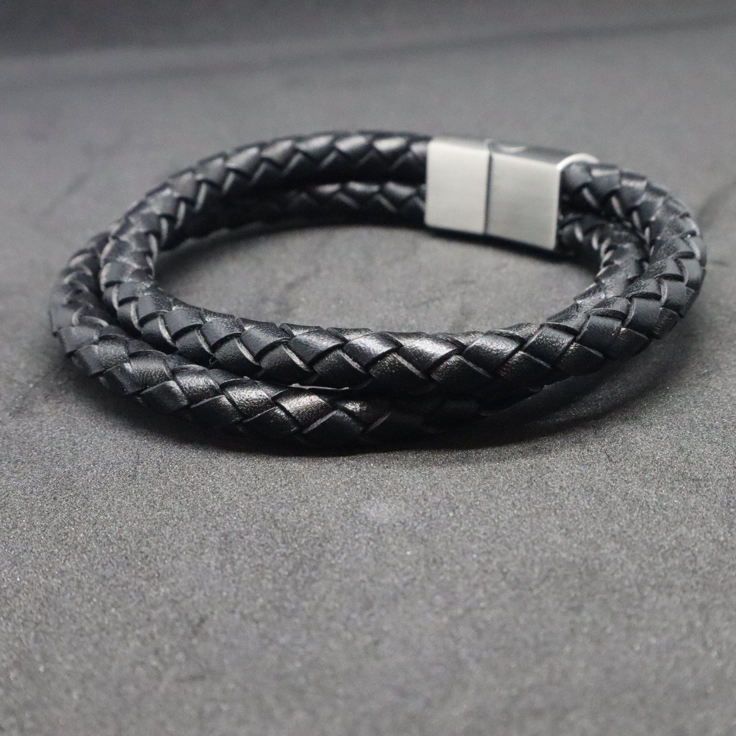 Men's Double Round Plaited Bracelet