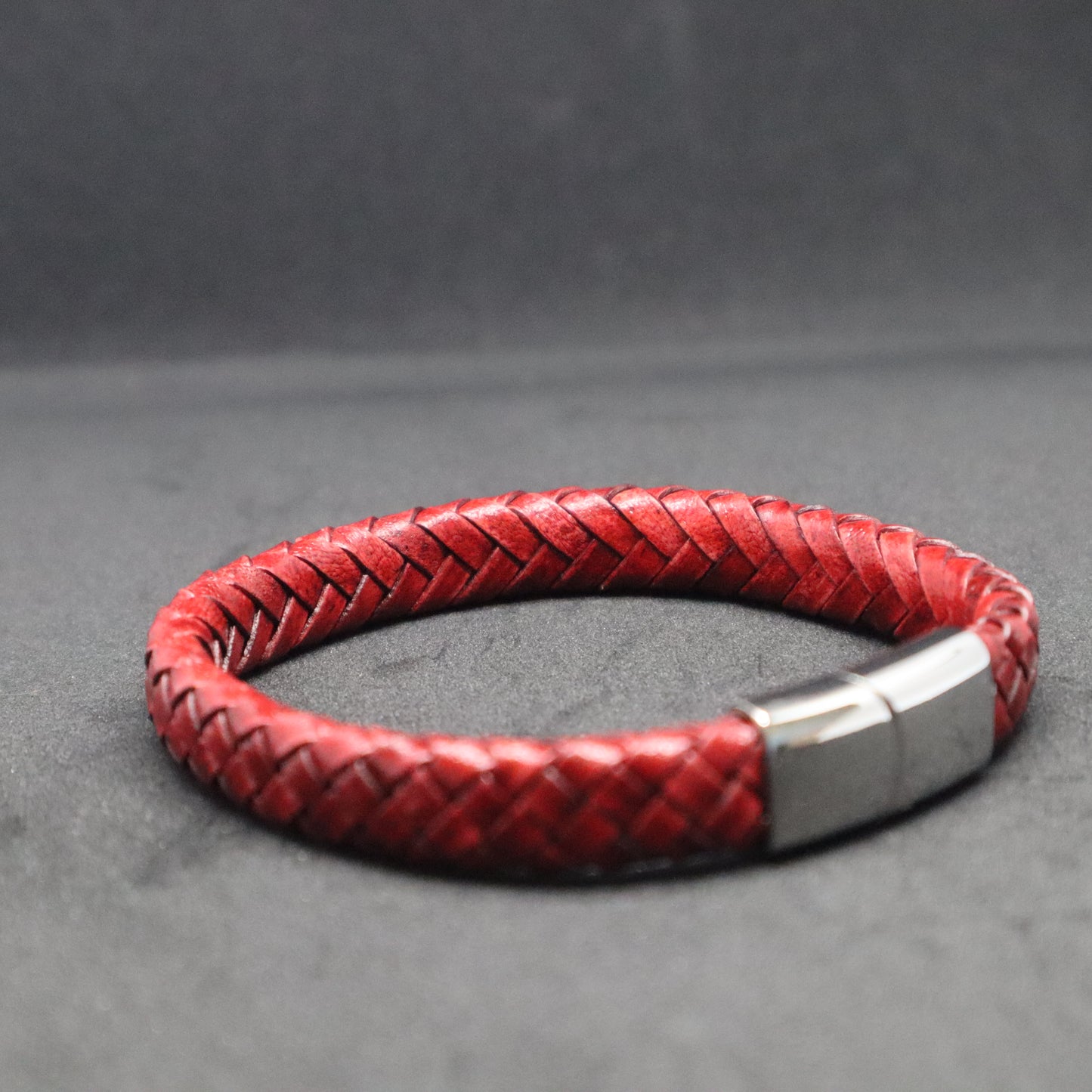 Men's Thick Flat Plaited Bracelet