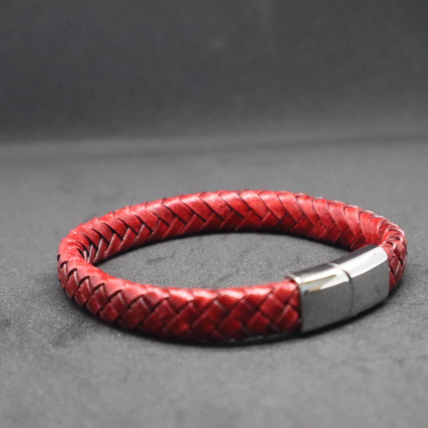 Men's Thick Flat Plaited Bracelet
