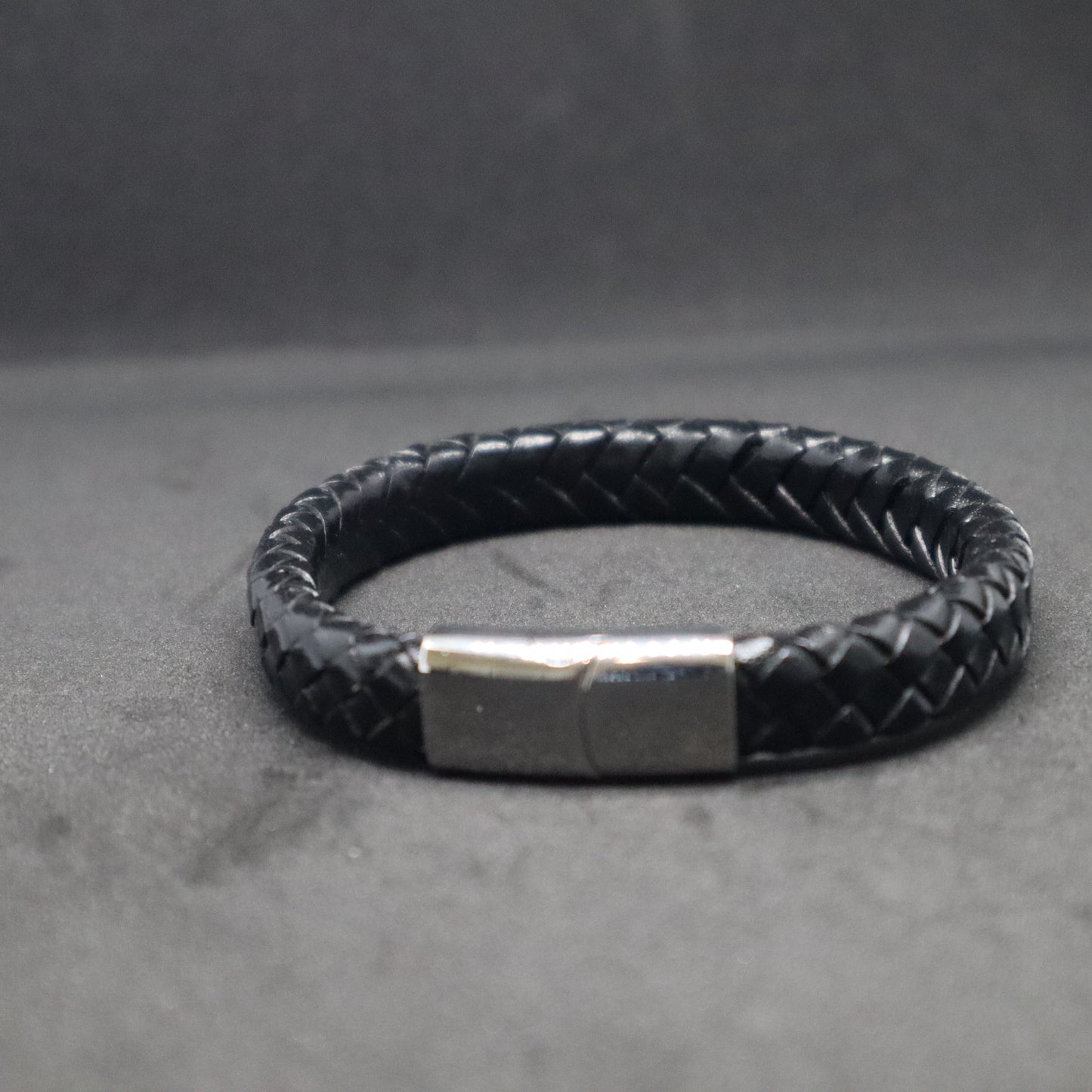 Men's Thick Flat Plaited Bracelet