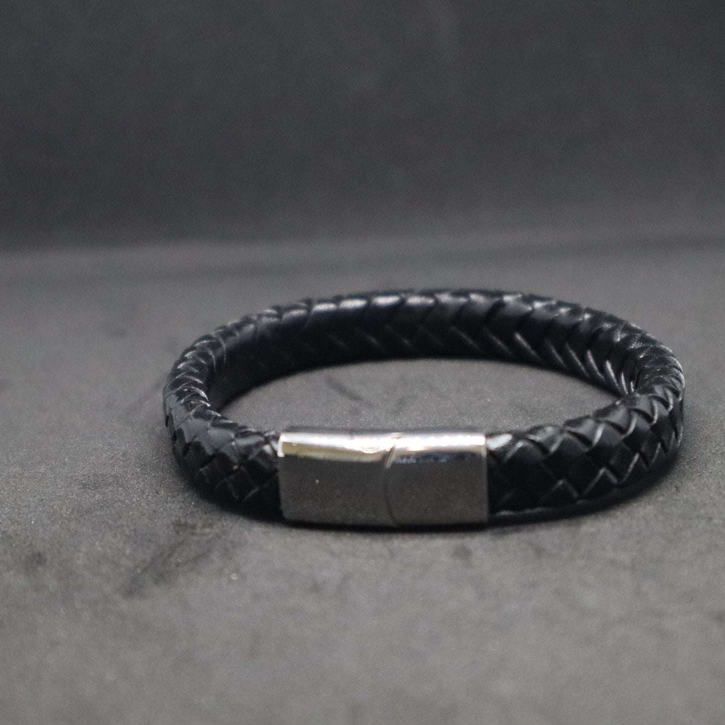 Men's Thick Flat Plaited Bracelet