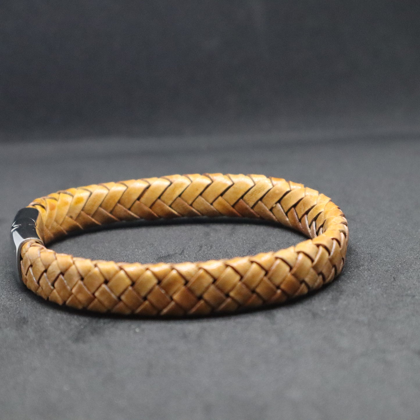 Men's Thick Flat Plaited Bracelet